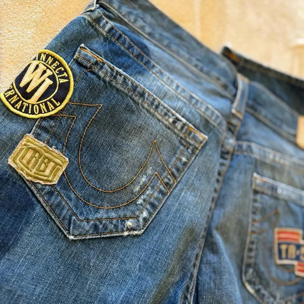 True Religion Rare Patch Denim Jeans - Unique Style